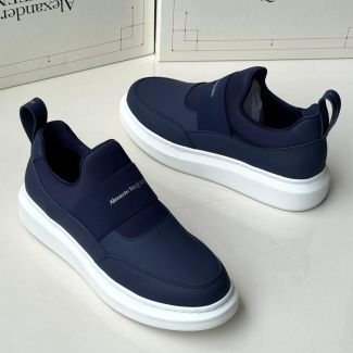 Alexander Mcqueen Slip-On Sneakers Navy Blue