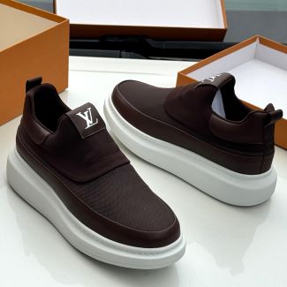 Casual Slip-On Sneakers Coffee