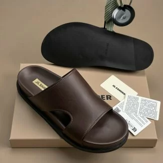 Jilsander Slide Pam Slippers Brown