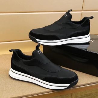 Hugo Boss Slip On Casual Sneaker Black White