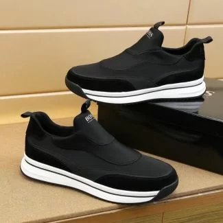 Hugo Boss Slip On Casual Sneaker Black White