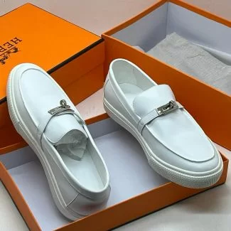 Hermes Men Casual Shoe White