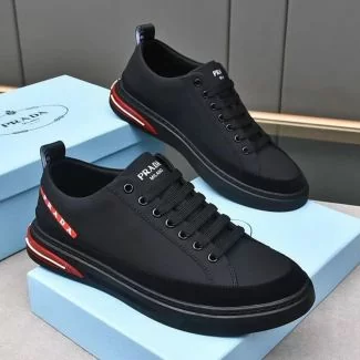 Prada Low Top Casual Sneakers Black