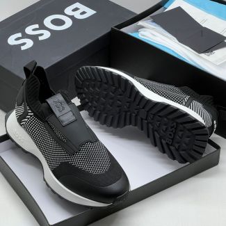 Hugo Boss Slip On Casual Sneakers "Gray Mix"