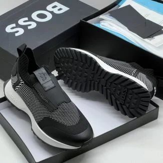 Hugo Boss Slip On Casual Sneakers "Gray Mix"