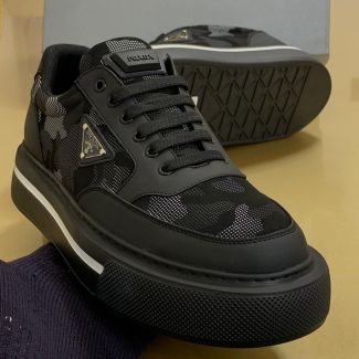 Prada Casual Sneakers "Black Camo"