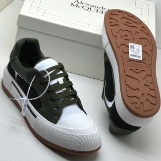 Alexander McQueen Low Top Casual Sneakers Green Mix