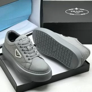 Prada Casual Sneakers All Gray "Ultra Lightweight"