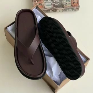 Zara Slippers Brown