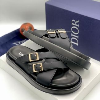 Dior Slide Pam Slippers Black