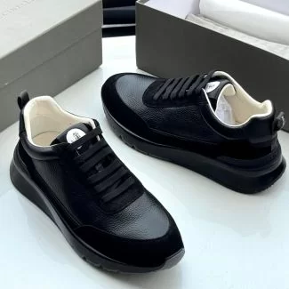 Brunello Cucinelli Leather Sneakers Black