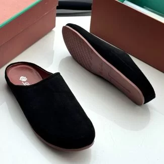 Loro Piana Half Shoe Black