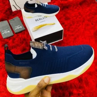 Berluti Casual Sneakers Navy Blue