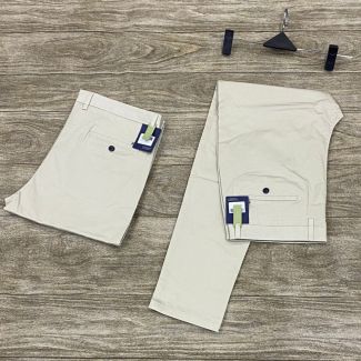 Vicobss Straight Cut Chinos Trousers Cream