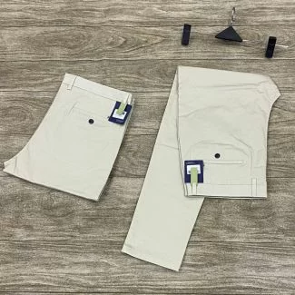 Vicobss Straight Cut Chinos Trousers Cream