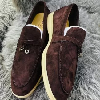 Loro Piana Tassle Slip-On Shoe Coffee Brown