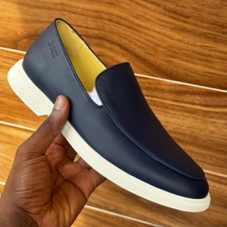 Hugo Boss Leather Shoe Navy Blue