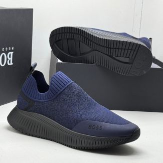 Hugo Boss Slip-On Sneakers Navy Blue