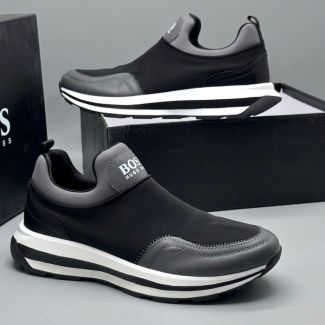 Hugo Boss Classic Slip-On Sneakers Black Gray