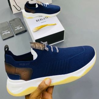 Berluti Casual Sneakers Navy Blue