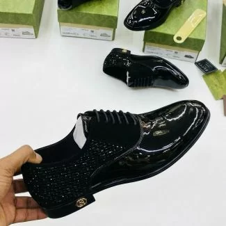 Gucci Wet-Look Shoe Black