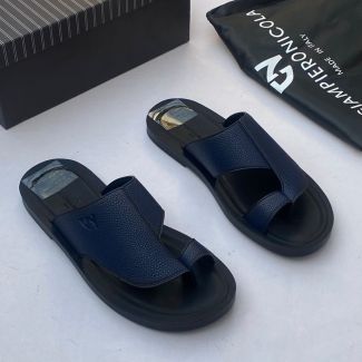 Giampieronicola Pam Slippers Navy Blue