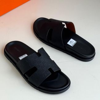 Hermes Slide Pam Slippers Black