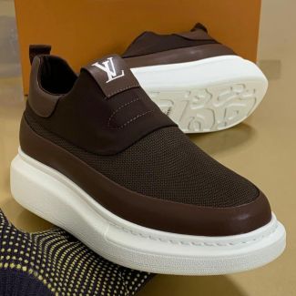 Casual Slip-On Sneakers Coffee