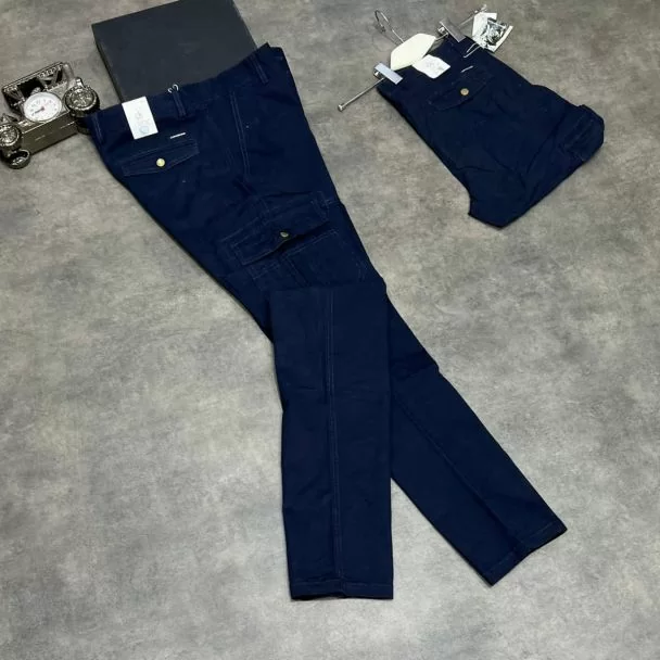 Calvin Klein Cargo Combat Chinos Navy Blue