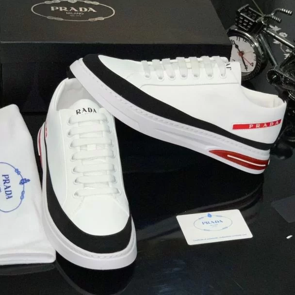 Prada Low Top Casual Sneakers White