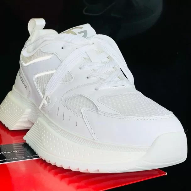 DG Lace Up Casual Sneakers White