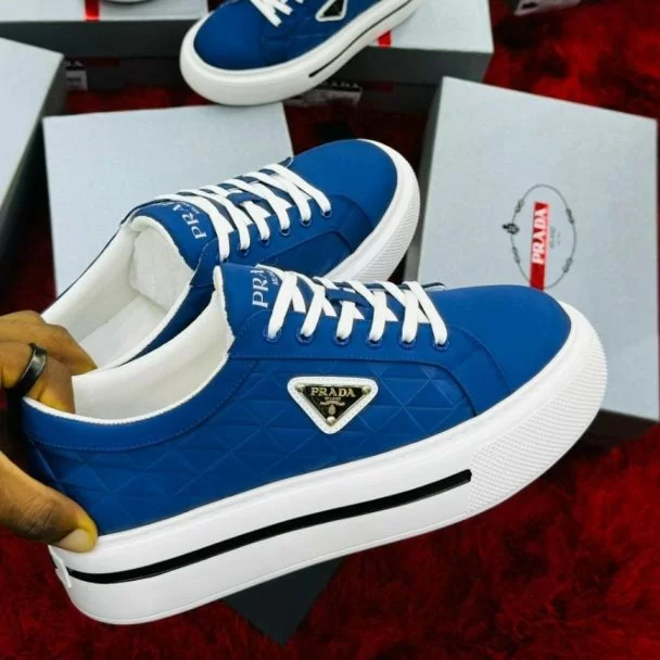 Prada Casual Sneakers Blue "Ultra Lightweight"