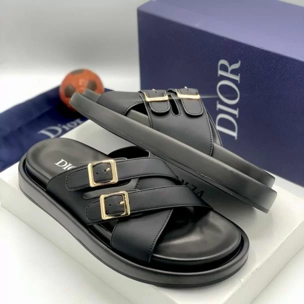 Dior Slide Pam Slippers Black