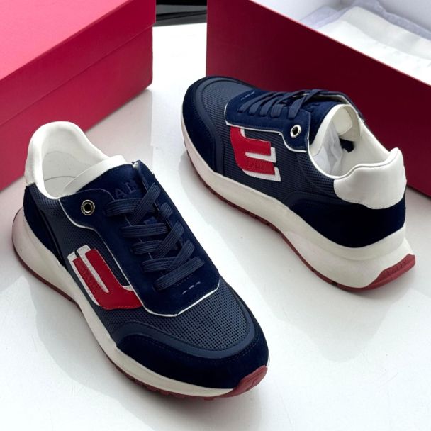 Bally Navy Blue Sneakers