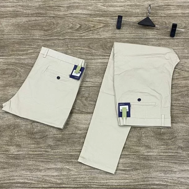 Vicobss Straight Cut Chinos Trousers Cream