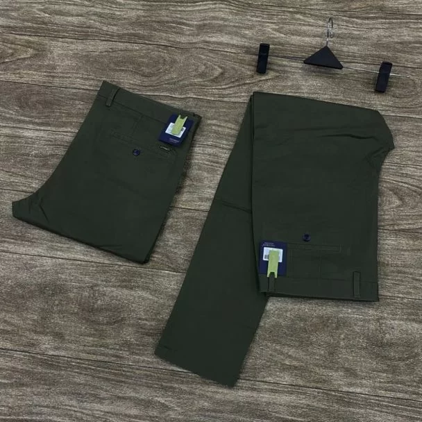 Vicobss Straight Cut Chinos Trousers Army Green