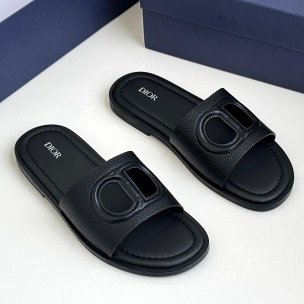 Dior Slide Pam Slippers Black