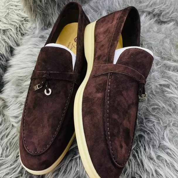 Loro Piana Tassle Slip-On Shoe Coffee Brown