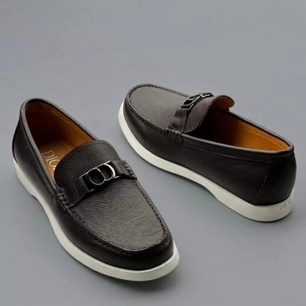 Dior Men Shoe Coffee Brown