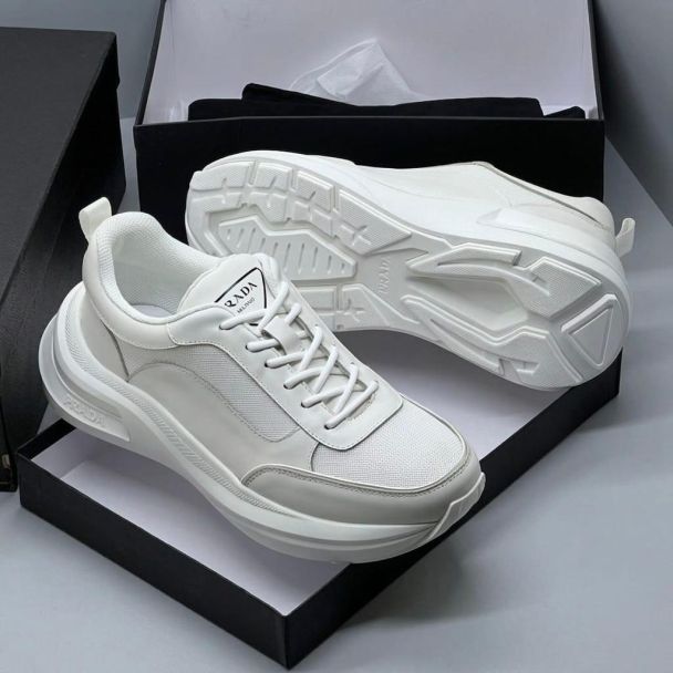 New Prada Casual Sneakers White