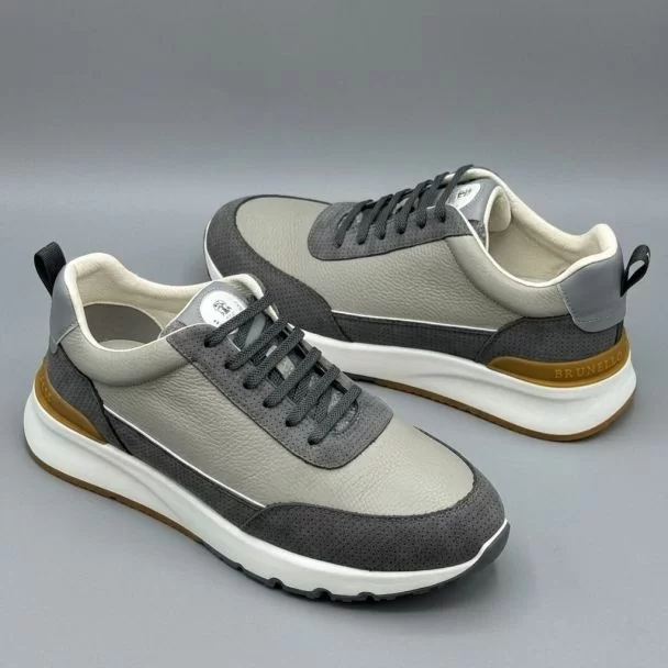 Brunello Cucinelli Sneakers Cream x Grey