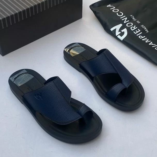 Giampieronicola Pam Slippers Navy Blue