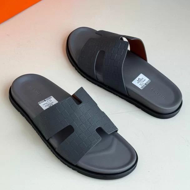Hermes Slide Pam Slippers Grey