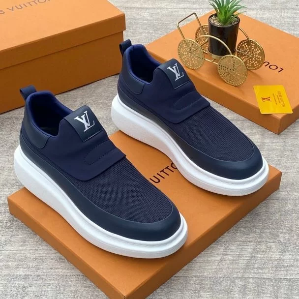 Casual Slip-On Sneakers Navy Blue