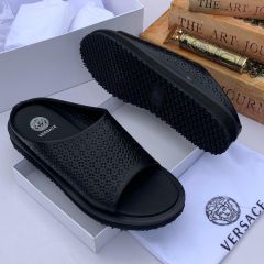 Versace Slide Slippers Black